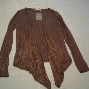 NWT Anthropologie Hero & Leandro Brown Cardigan